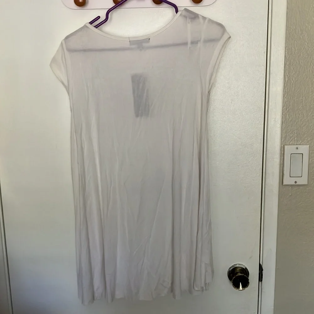 NWT Rampage Shoet Sleeve White top Size L - Picture 5 of 5